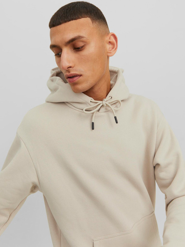 Jack & Jones Μπεζ ανδρικό Jack & Jones Bradley Hoodie