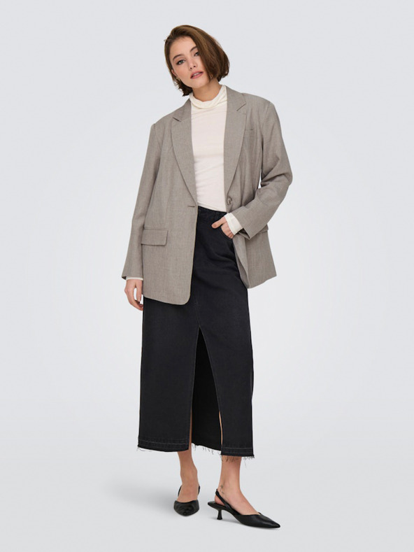 ONLY ΜΟΝΟ καφέ γυναικείο μπουφάν