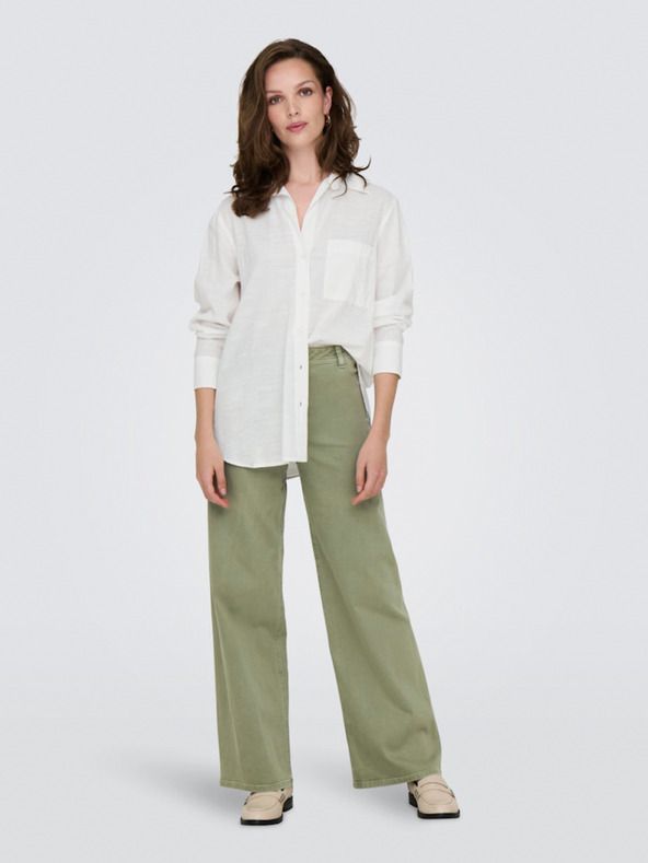 ONLY Λευκή γυναικεία μπλούζα ΜΟΝΟ