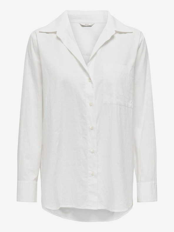 ONLY Λευκή γυναικεία μπλούζα ΜΟΝΟ