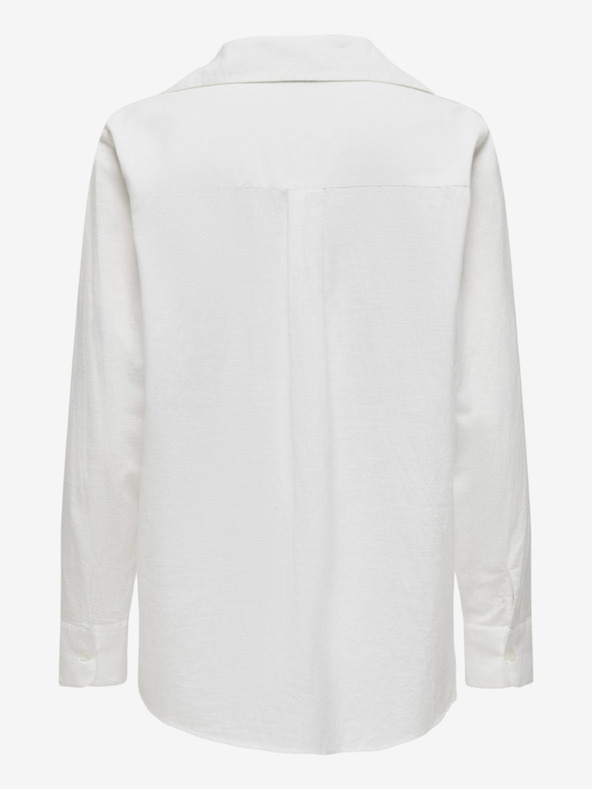 ONLY Λευκή γυναικεία μπλούζα ΜΟΝΟ