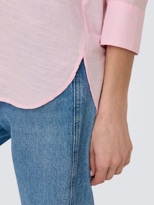 ONLY Ροζ γυναικείο μπλουζάκι ΜΟΝΟ