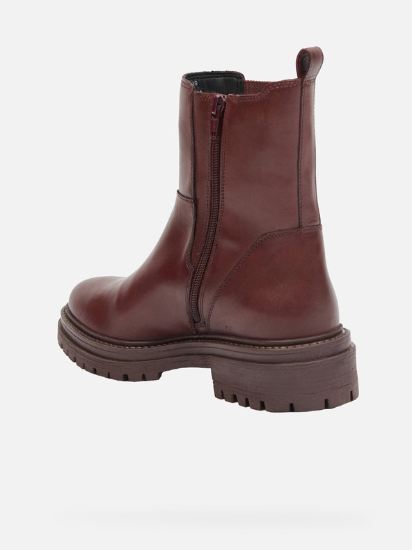 Geox Γυναικεία μπορντό μποτάκια Geox Iridea