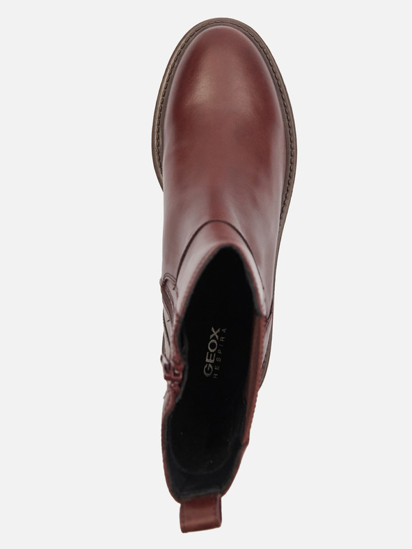 Geox Γυναικεία μπορντό μποτάκια Geox Iridea