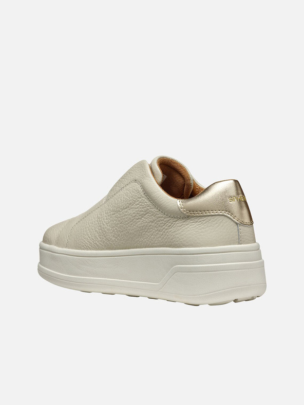 Geox Κρεμ γυναικεία αθλητικά παπούτσια Geox Spherica ECUB-2