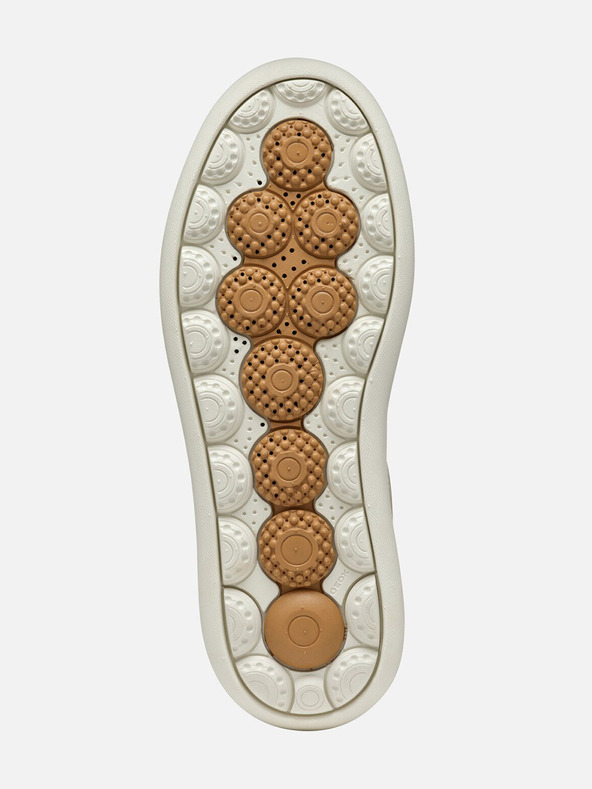 Geox Κρεμ γυναικεία αθλητικά παπούτσια Geox Spherica ECUB-2