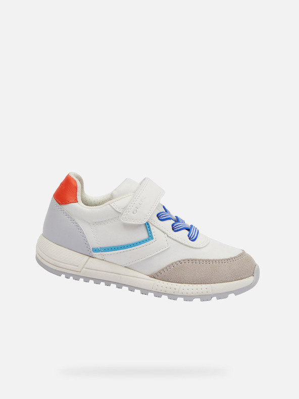 Geox Λευκά αγορίστικα αθλητικά παπούτσια Geox Alben