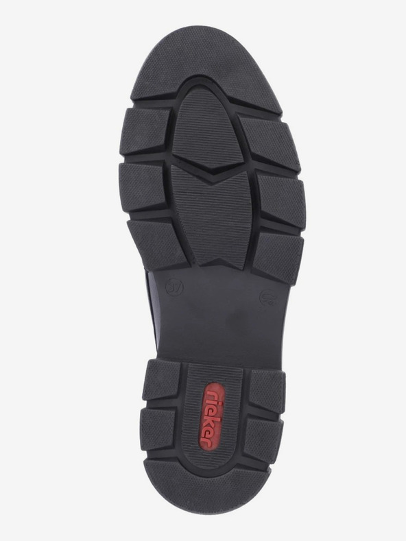 Rieker Μαύρα γυναικεία δερμάτινα παπούτσια Rieker