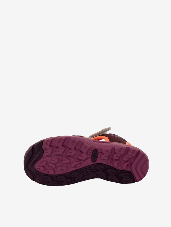 ALPINE PRO Πορτοκαλί και κρασί παιδικά σανδάλια ALPINE PRO White