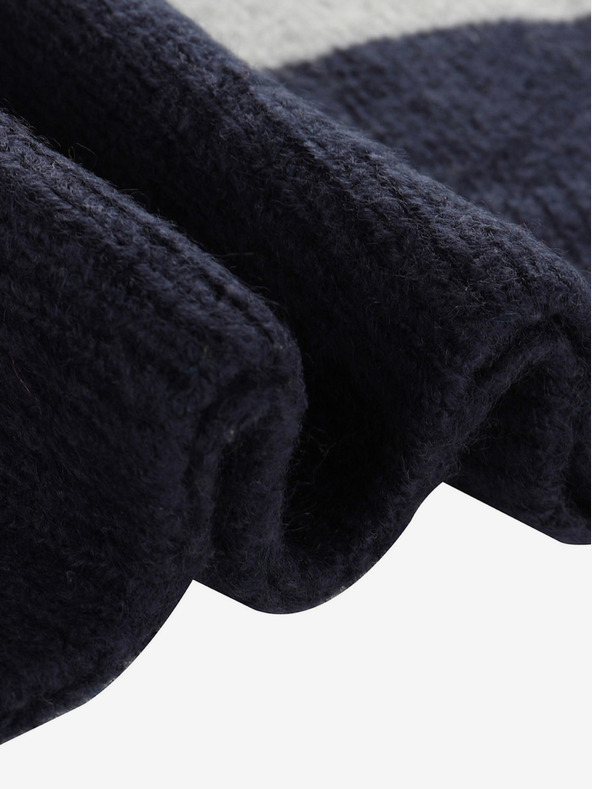 NAX Πορτοκαλί και μπλε αγορίστικο ριγέ πουλόβερ NAX MOERO