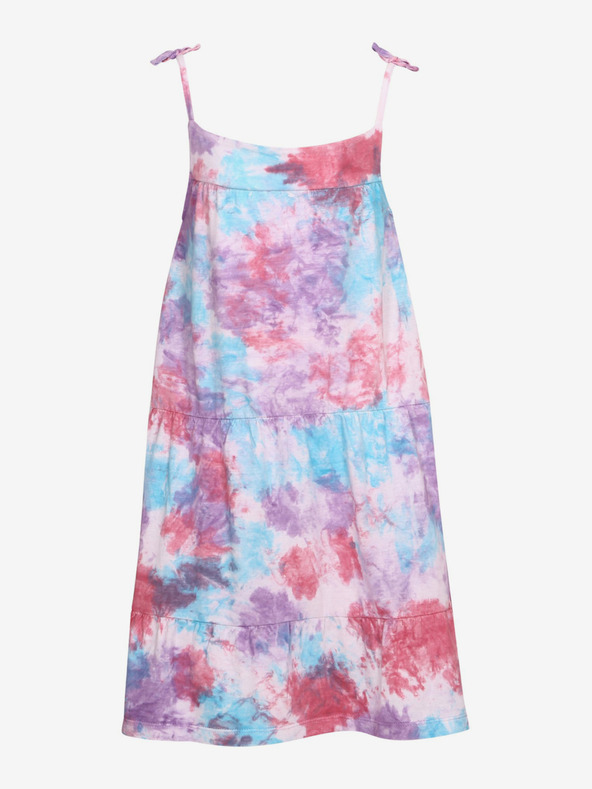 NAX Μωβ και ροζ καλοκαιρινό στράπλες φόρεμα για κορίτσια NAX Zafio