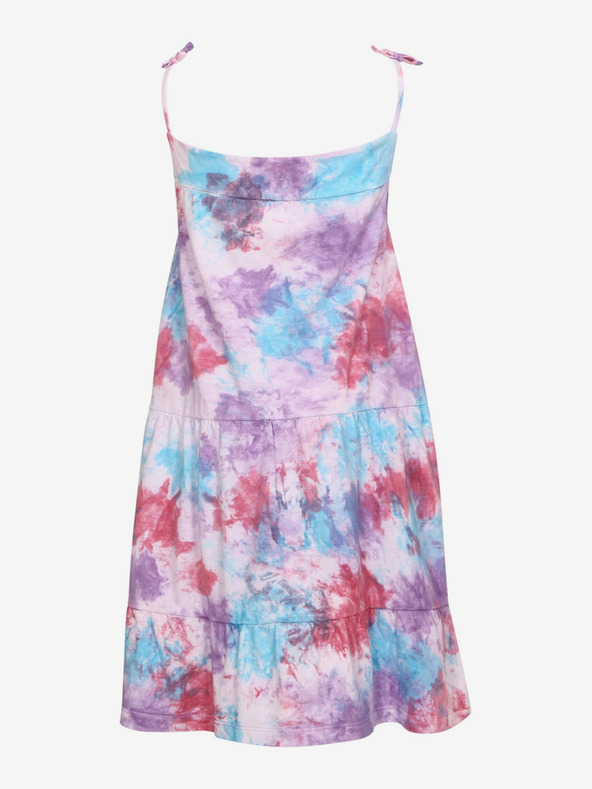 NAX Μωβ και ροζ καλοκαιρινό στράπλες φόρεμα για κορίτσια NAX Zafio