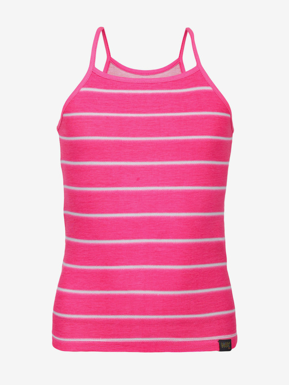 NAX Σκούρο ροζ ριγέ μπλουζάκι για κορίτσια NAX Burgo