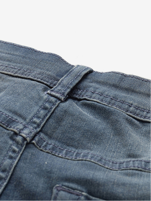 NAX Μπλε ανδρικό τζιν σορτς NAX FEDAB