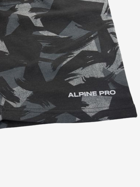 ALPINE PRO Μαύρο ανδρικό παντελόνι ALPINE PRO LOHER