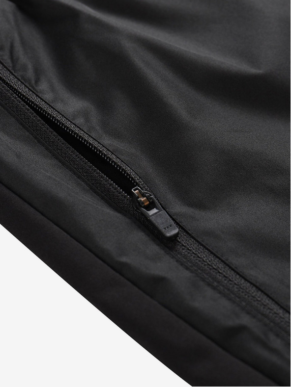 ALPINE PRO Μαύρο ανδρικό παντελόνι γρήγορου στεγνώματος ALPINE PRO SAMUL