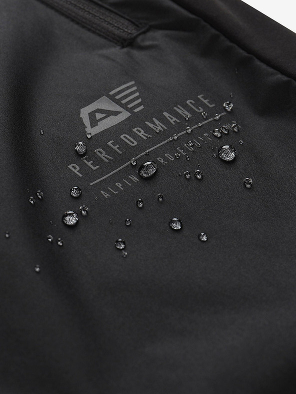 ALPINE PRO Μαύρο ανδρικό παντελόνι γρήγορου στεγνώματος ALPINE PRO SAMUL