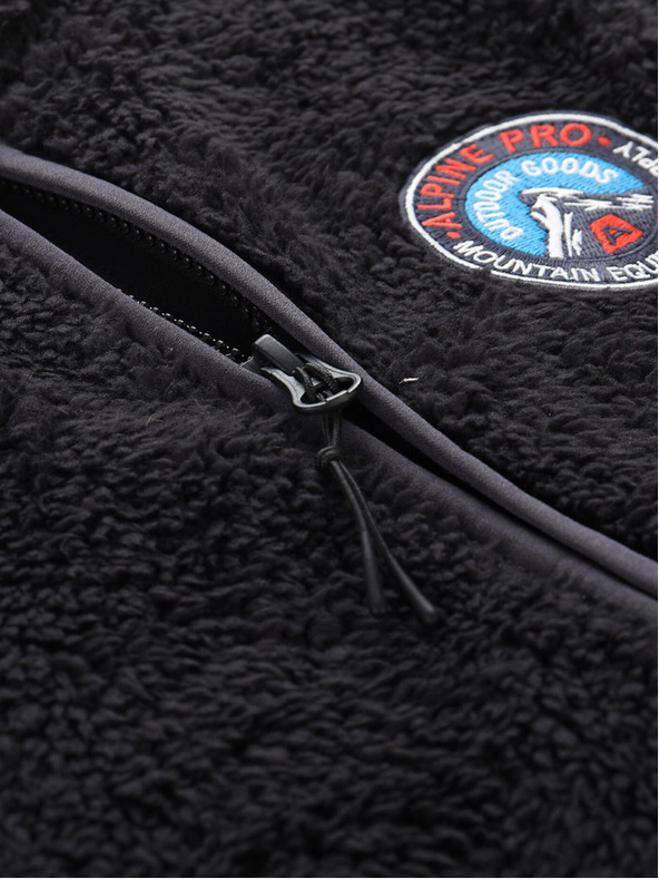 ALPINE PRO Μαύρο παιδικό γιλέκο ALPINE PRO OKARO