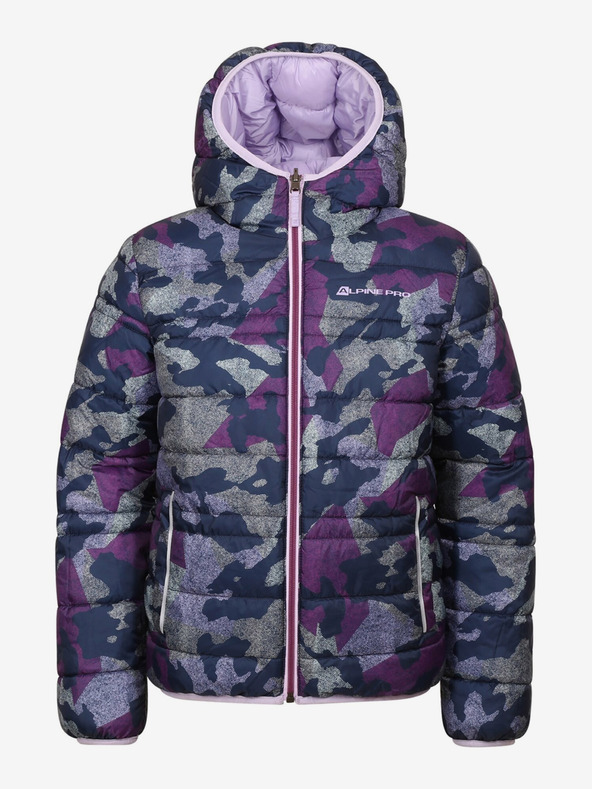 ALPINE PRO Μωβ παιδικό αναστρέψιμο χειμερινό μπουφάν ALPINE PRO EROMO