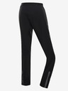 ALPINE PRO Μαύρο γυναικείο αθλητικό παντελόνι γρήγορου στεγνώματος ALPINE PRO SAMULA