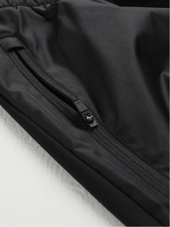 ALPINE PRO Μαύρο γυναικείο αθλητικό παντελόνι γρήγορου στεγνώματος ALPINE PRO SAMULA