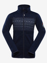 ALPINE PRO Σκούρο μπλε παιδικό πουλόβερ με φερμουάρ ALPINE PRO ZEGO