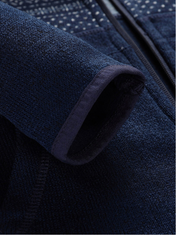 ALPINE PRO Σκούρο μπλε παιδικό πουλόβερ με φερμουάρ ALPINE PRO ZEGO