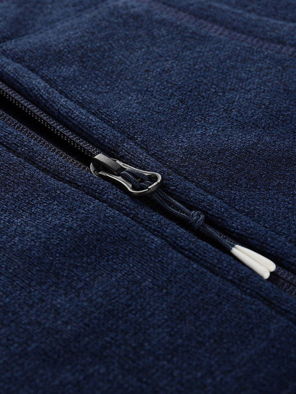 ALPINE PRO Σκούρο μπλε παιδικό πουλόβερ με φερμουάρ ALPINE PRO ZEGO