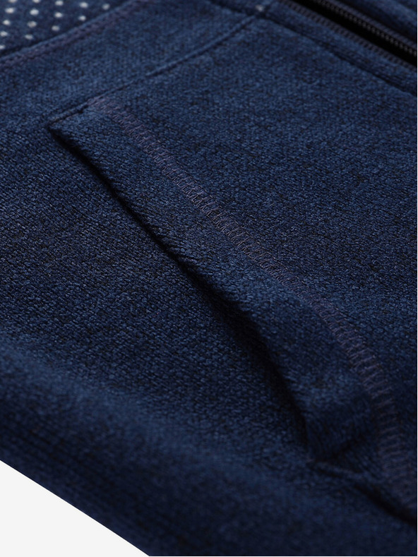 ALPINE PRO Σκούρο μπλε παιδικό πουλόβερ με φερμουάρ ALPINE PRO ZEGO