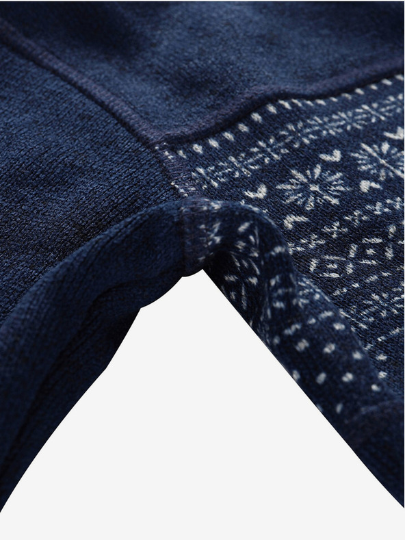 ALPINE PRO Σκούρο μπλε παιδικό πουλόβερ με φερμουάρ ALPINE PRO ZEGO