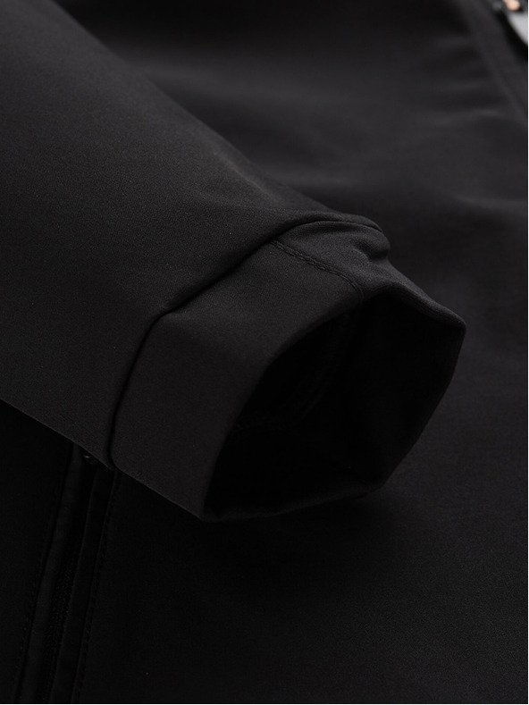 ALPINE PRO Μαύρο γυναικείο softshell μπουφάν ALPINE PRO Geroca