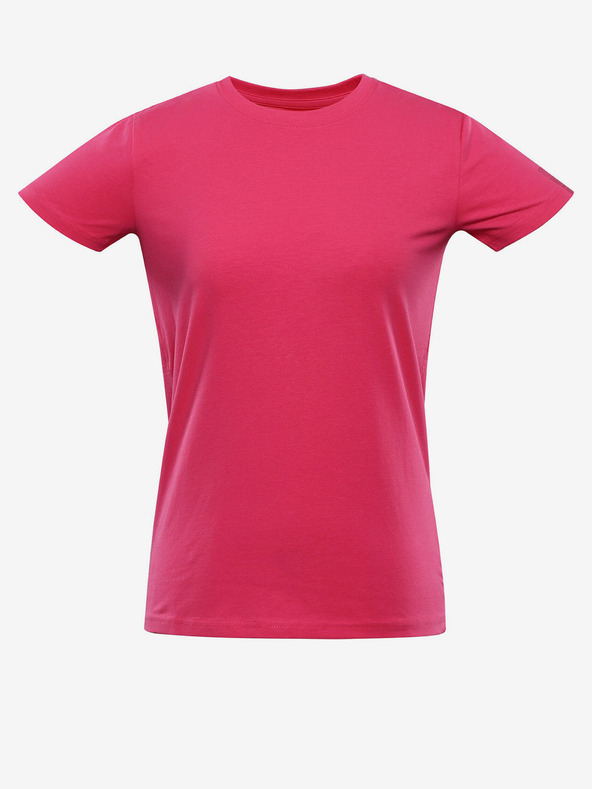 NAX Σκούρο ροζ γυναικείο basic t-shirt NAX DELENA
