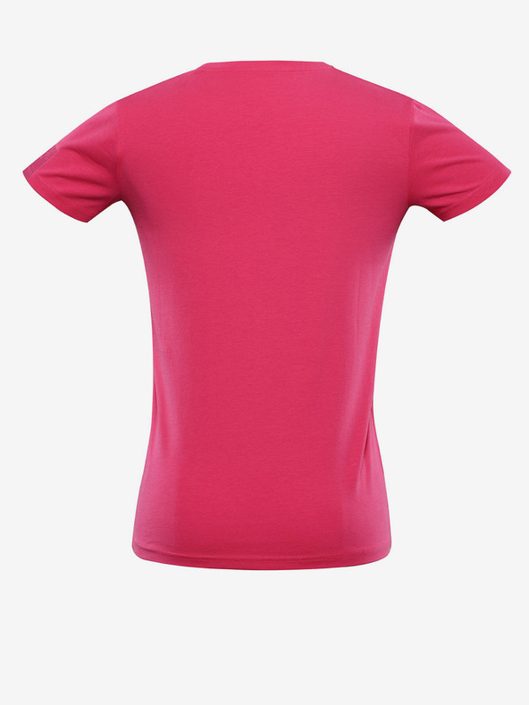 NAX Σκούρο ροζ γυναικείο basic t-shirt NAX DELENA