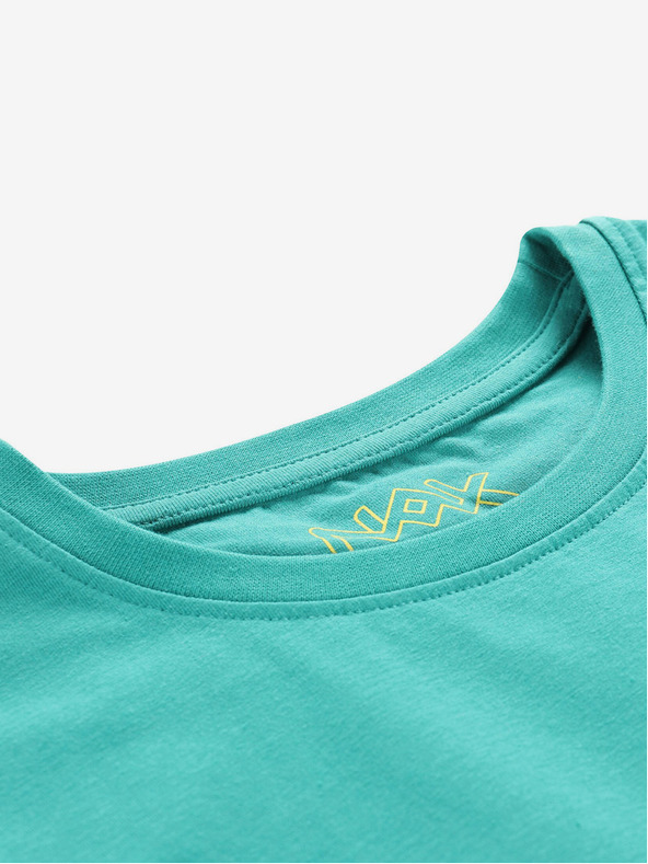 NAX Πράσινο γυναικείο βασικό μπλουζάκι NAX DELENA