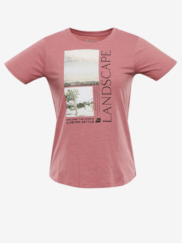 ALPINE PRO Ροζ γυναικείο T-shirt ALPINE PRO Gorena