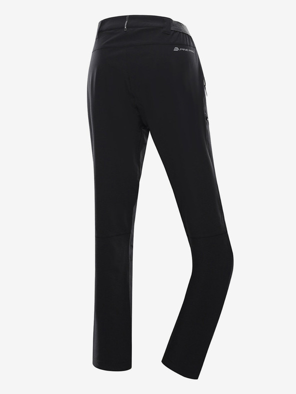 ALPINE PRO Μαύρο ανδρικό παντελόνι εξωτερικού χώρου ALPINE PRO Ramel