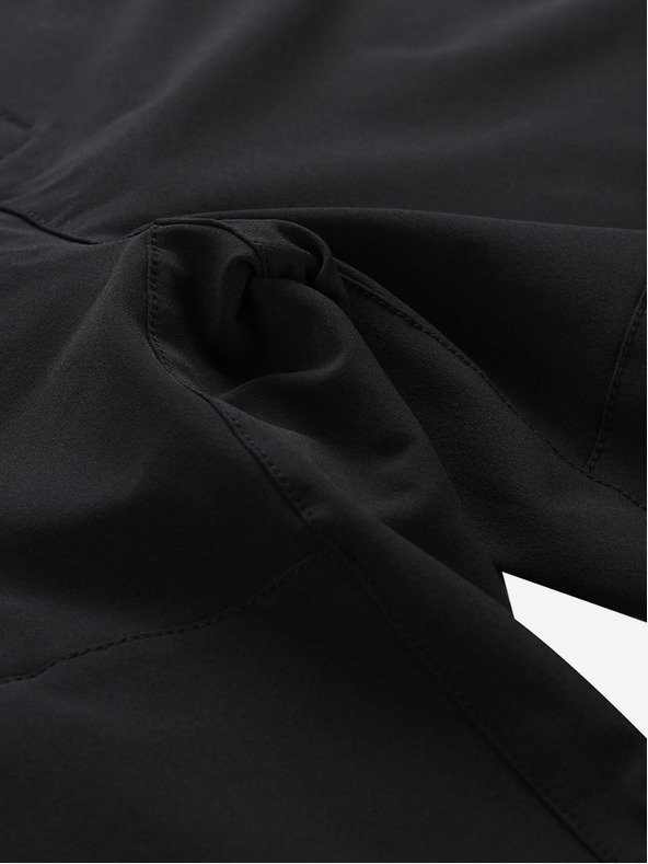 ALPINE PRO Μαύρο ανδρικό παντελόνι εξωτερικού χώρου ALPINE PRO Ramel