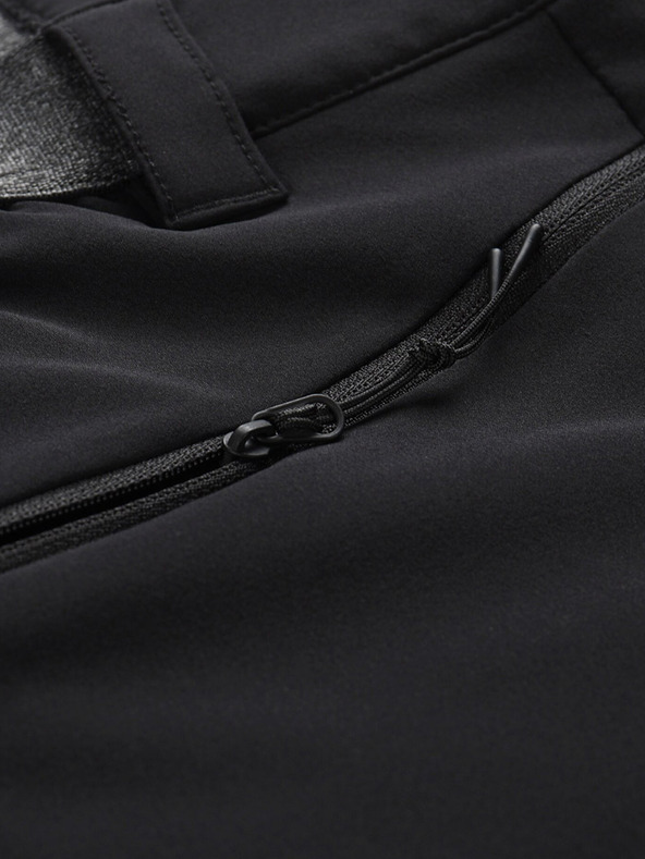 ALPINE PRO Μαύρο ανδρικό παντελόνι εξωτερικού χώρου ALPINE PRO Ramel