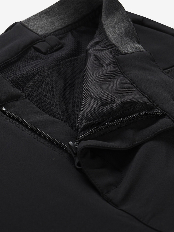 ALPINE PRO Μαύρο ανδρικό παντελόνι εξωτερικού χώρου ALPINE PRO Ramel