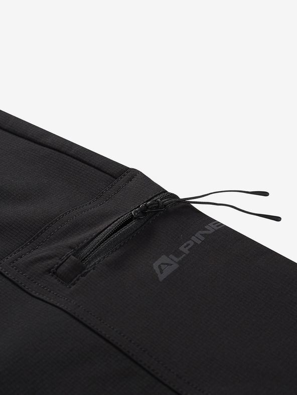 ALPINE PRO Μαύρο ανδρικό softshell παντελόνι ALPINE PRO Corb
