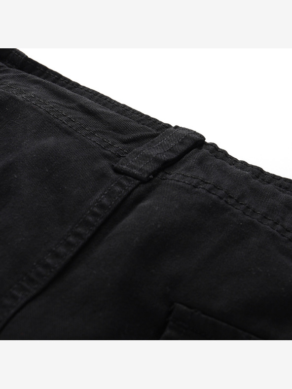 NAX Μαύρο γυναικείο φαρδύ cargo παντελόνι NAX Serda