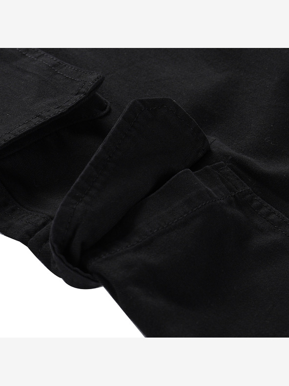 NAX Μαύρο γυναικείο φαρδύ cargo παντελόνι NAX Serda