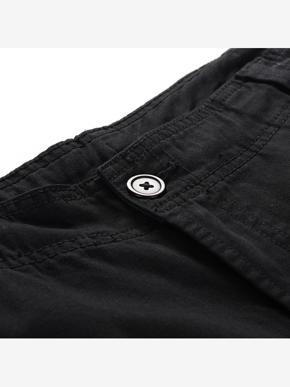 NAX Μαύρο γυναικείο φαρδύ cargo παντελόνι NAX Serda