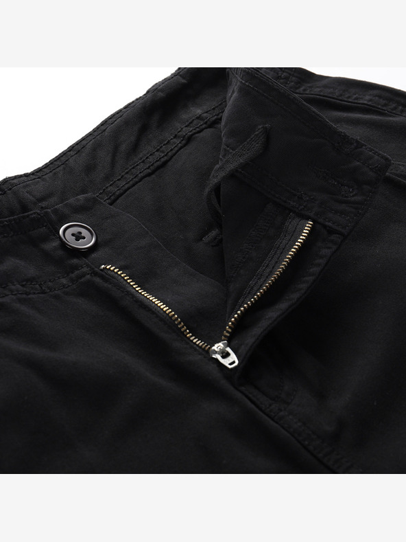 NAX Μαύρο γυναικείο φαρδύ cargo παντελόνι NAX Serda