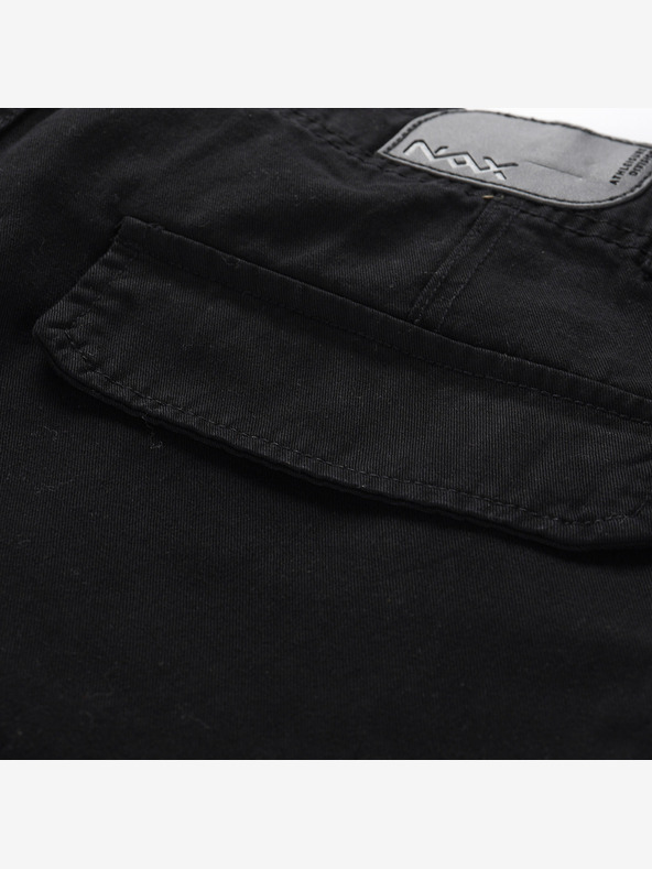 NAX Μαύρο γυναικείο φαρδύ cargo παντελόνι NAX Serda