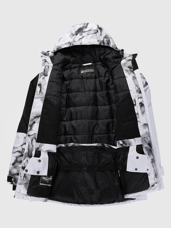 ALPINE PRO Γυναικείο μπουφάν σκι με μεμβράνη ptx ALPINE PRO UZERA λευκό pb