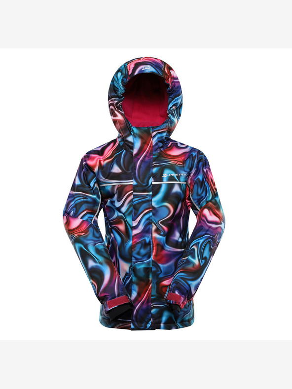 ALPINE PRO Παιδικό μπουφάν σκι με μεμβράνη χιονιού ptx ALPINE PRO KIWERO vivacious παραλλαγή pc
