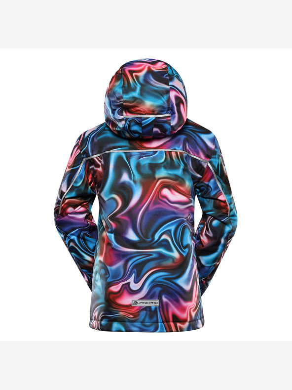 ALPINE PRO Παιδικό μπουφάν σκι με μεμβράνη χιονιού ptx ALPINE PRO KIWERO vivacious παραλλαγή pc