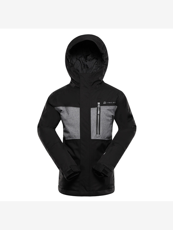 ALPINE PRO Παιδικό μπουφάν σκι με μεμβράνη χιονιού ptx ALPINE PRO COMEDO μαύρο