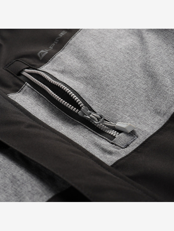 ALPINE PRO Παιδικό μπουφάν σκι με μεμβράνη χιονιού ptx ALPINE PRO COMEDO μαύρο